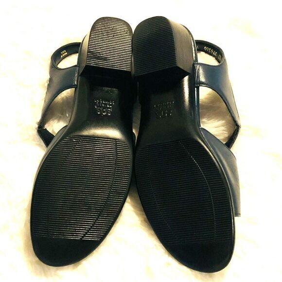 SAS. SUNTIMER‎ TRIPAD COMFORT HEEL STRAP WOMEN'S LEATHER NAVY BLUE SANDAL 9.5 N - Picture 3 of 5